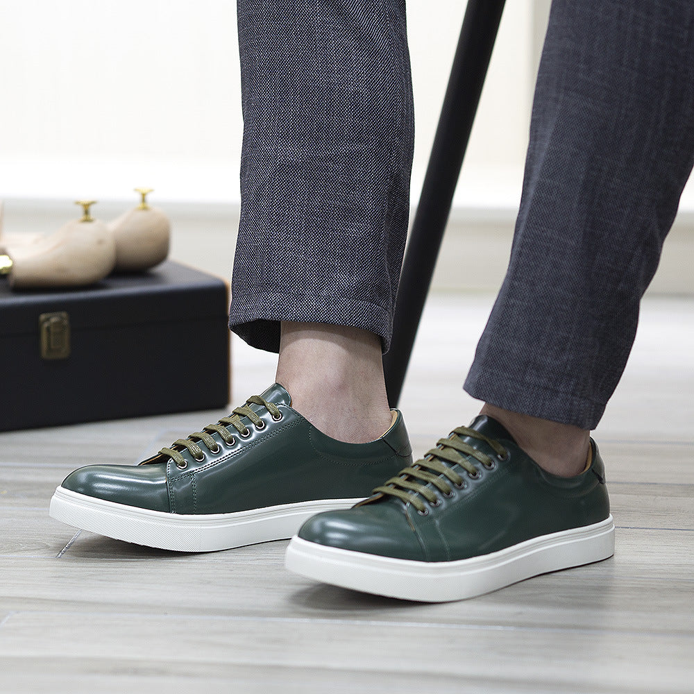 Luxury Patent Leather Sneakers