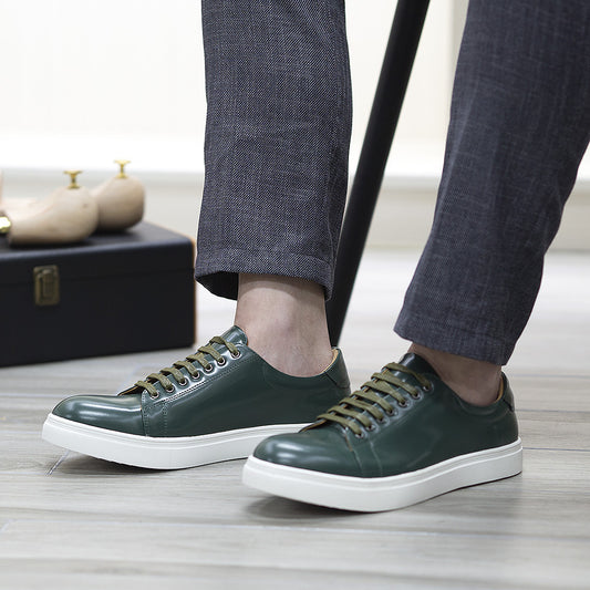 Luxury Patent Leather Sneakers