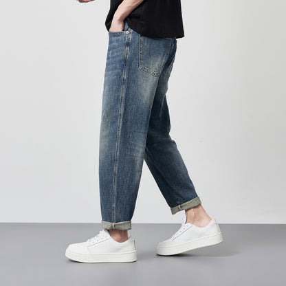 Urban Gents | Straight-Leg Washed Jeans