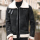 Urban Gents | Lamb Wool Biker Leather Jacket
