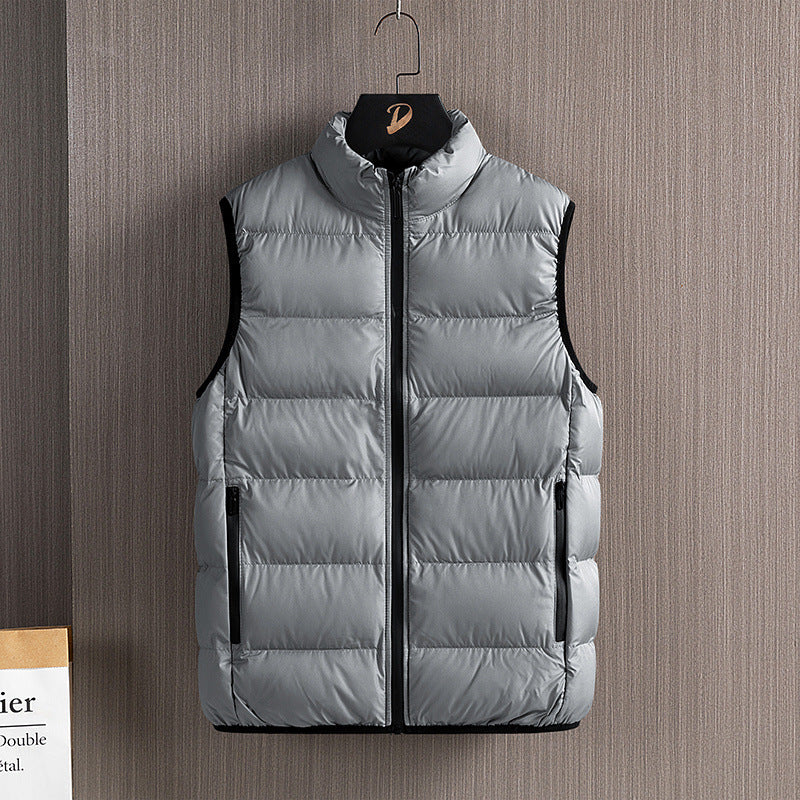 Men's Warm Stand Collar Cotton Vest