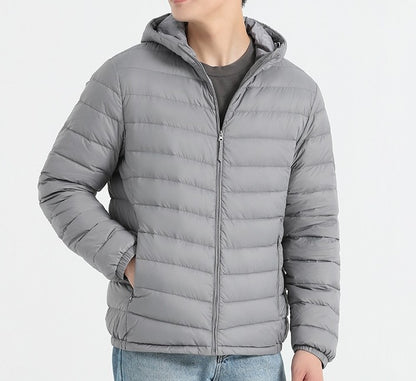 Urban Gents | Slim Fit Hooded Down Jacket