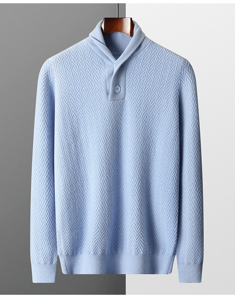 Urban Gents | Men's Cashmere Lapel Sweater
