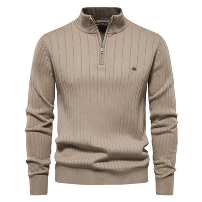 Slim Fit Half Zip Sweater