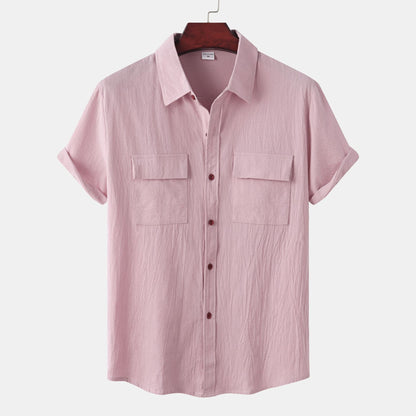 Urban Gents | Relaxed Linen Short Sleeve Shirt