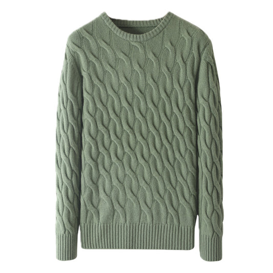 Round Neck Casual Sweater for Men