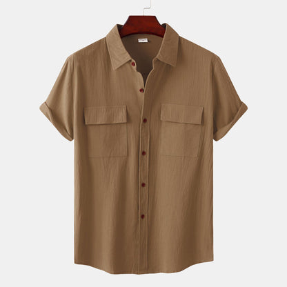 Urban Gents | Relaxed Linen Short Sleeve Shirt