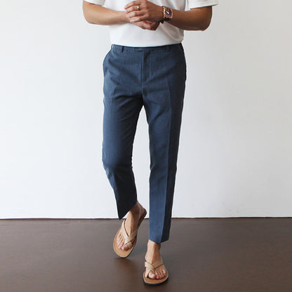 Linen Blend Casual Pants