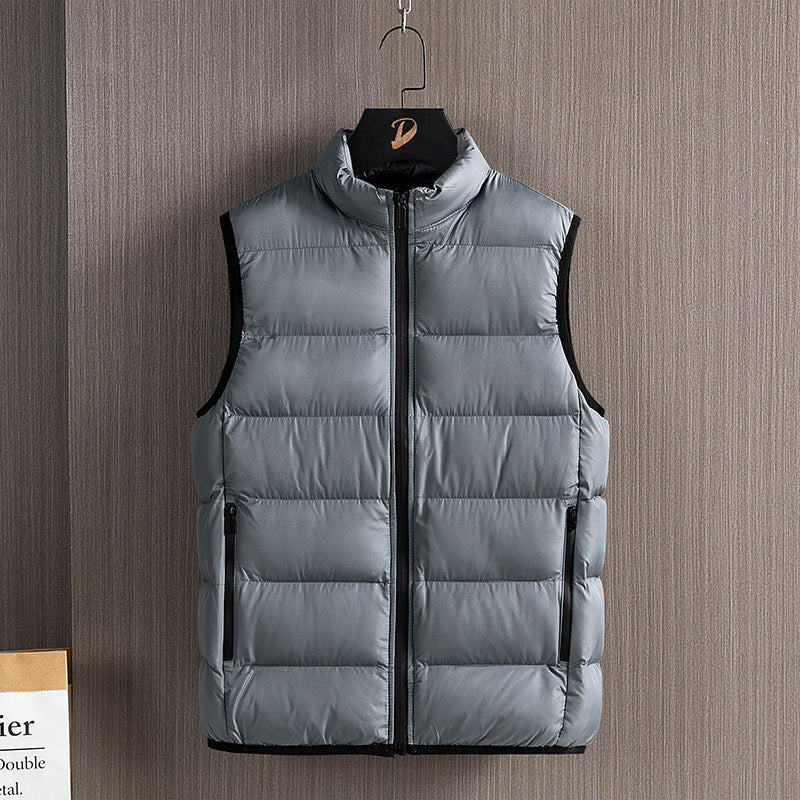 Men's Warm Stand Collar Cotton Vest
