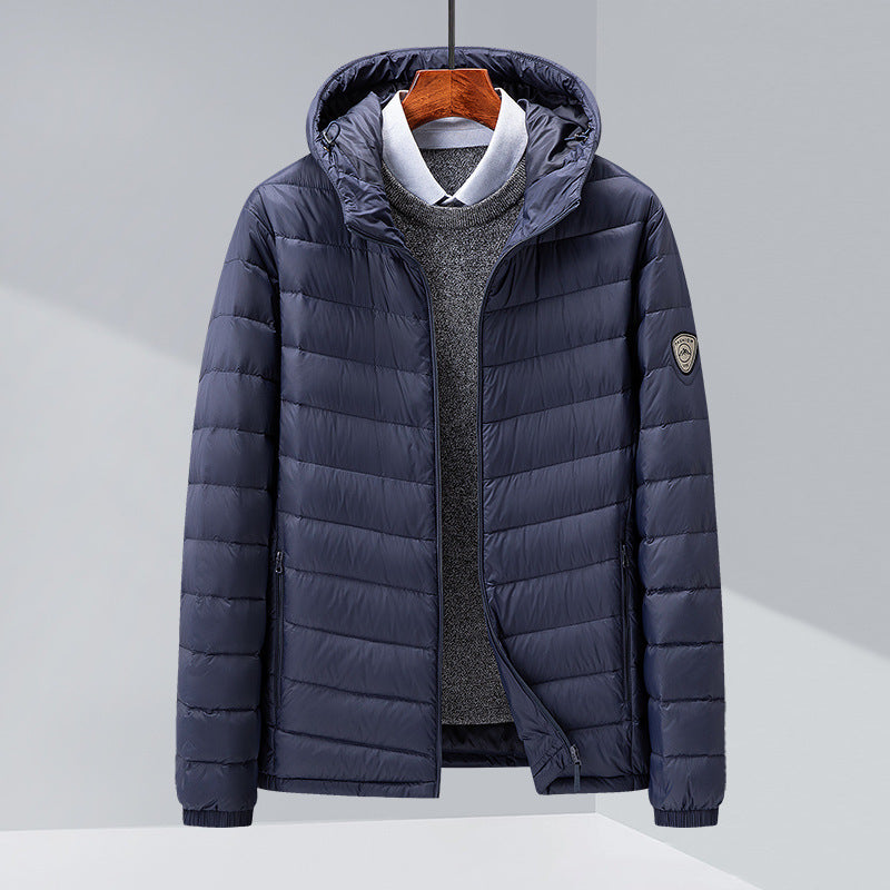 Urban Gents | Slim Fit Hooded Down Jacket