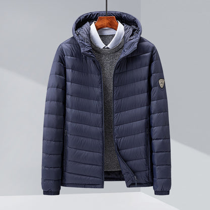 Urban Gents | Slim Fit Hooded Down Jacket