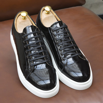 Luxury Patent Leather Sneakers