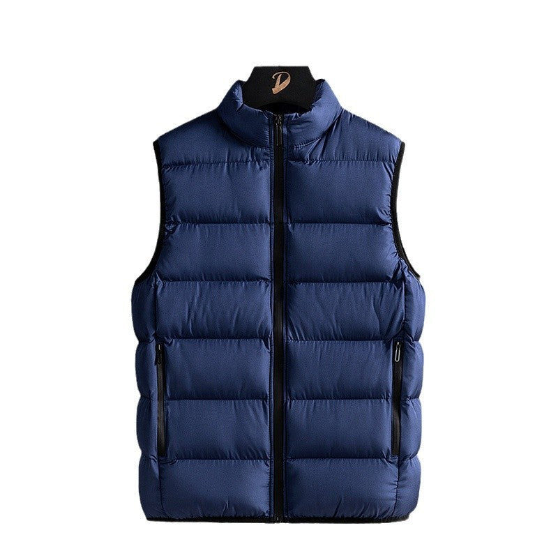 Men's Warm Stand Collar Cotton Vest