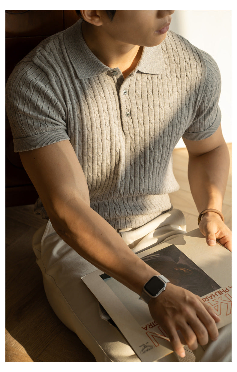 Urban Gents | Textured knit polo