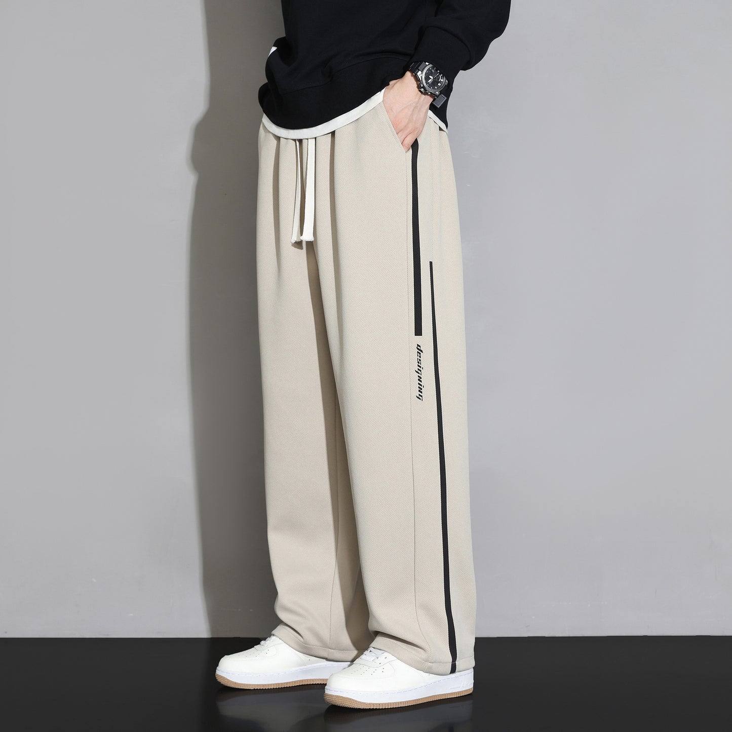 Wide Leg Sports Sweatpants