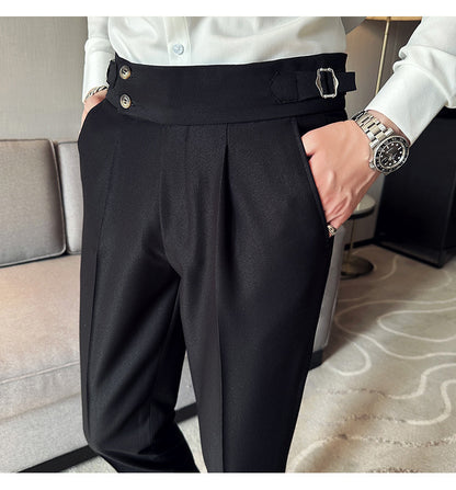 Slim Fit Ankle Suit Pants