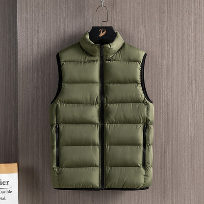 Men's Warm Stand Collar Cotton Vest
