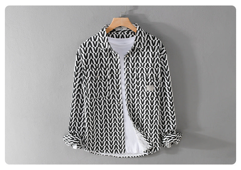 Urban Gents | Printed Casual Long Sleeve Shirt