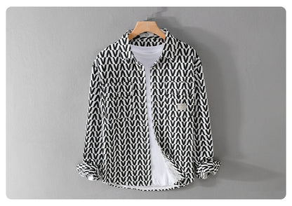 Urban Gents | Printed Casual Long Sleeve Shirt