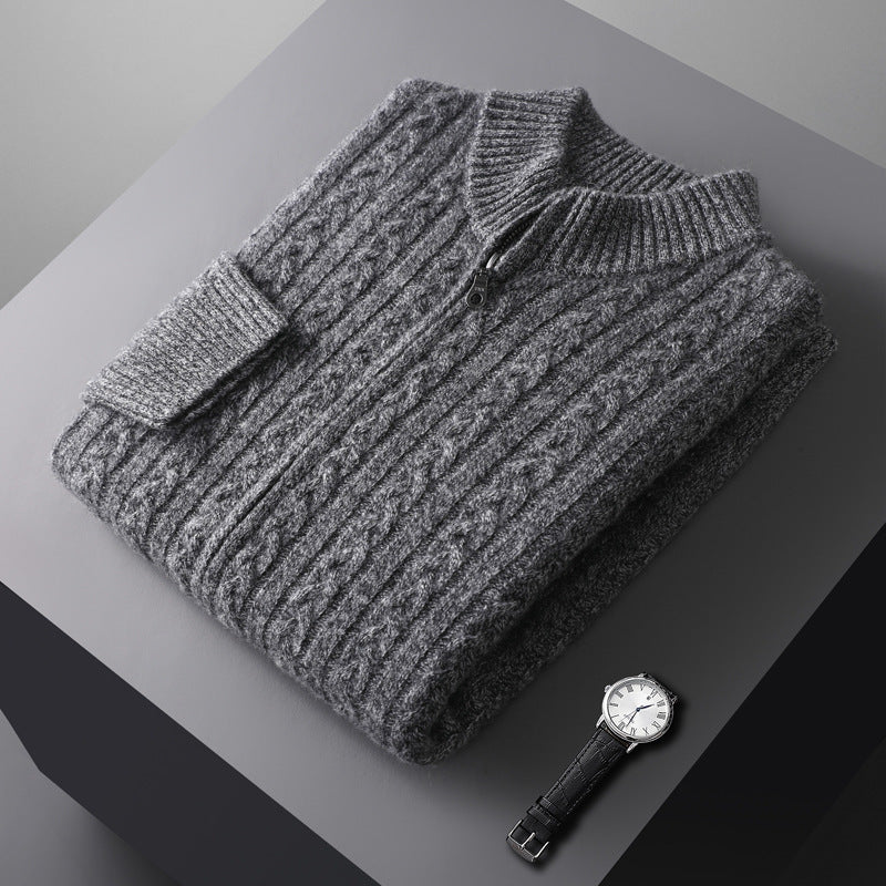 Urban Gents Wool Sweater – Stand Collar