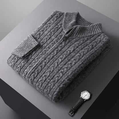 Urban Gents Wool Sweater – Stand Collar