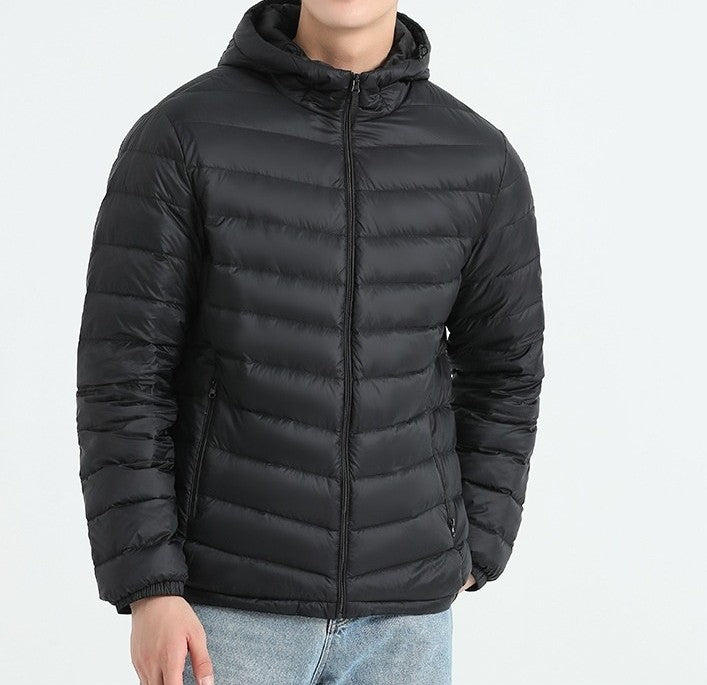 Urban Gents | Slim Fit Hooded Down Jacket