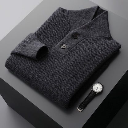 Urban Gents | Men's Cashmere Lapel Sweater