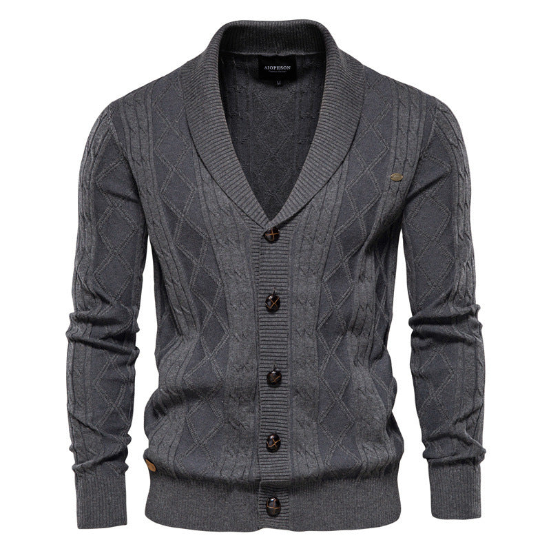 Urban Gents | Men's Thick Knit Cardigan
