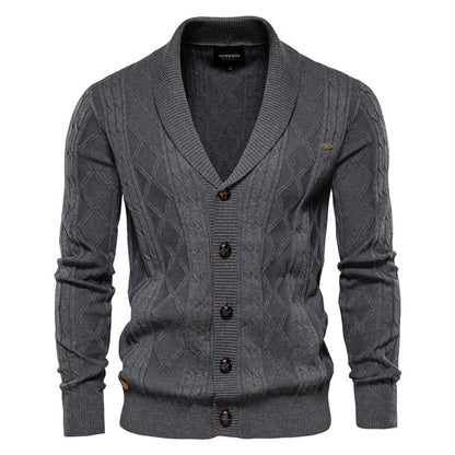 Urban Gents | Men's Thick Knit Cardigan
