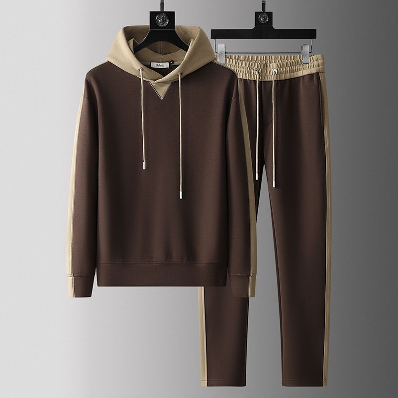 Urban Gents | Men’s Patchwork Hoodie Tracksuit