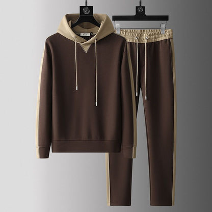 Urban Gents | Men’s Patchwork Hoodie Tracksuit