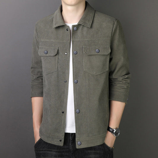 Corduroy Casual Autumn Winter Jacket
