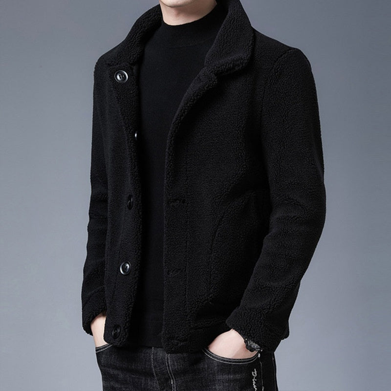 Double-Sided Fleece Lambswool Jacket